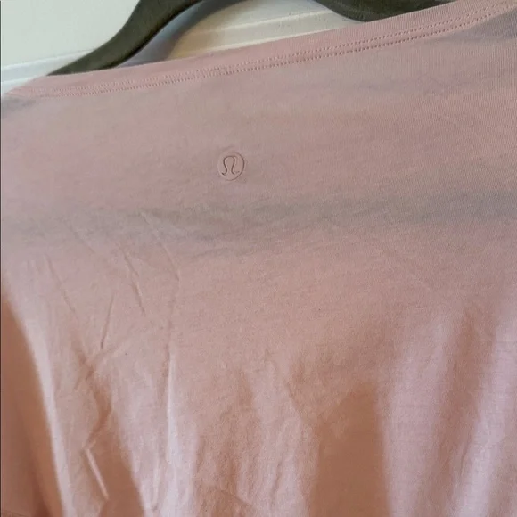 Lululemon Back In Action Long Sleeve in Color Pink Mist - Picture 6 of 6
